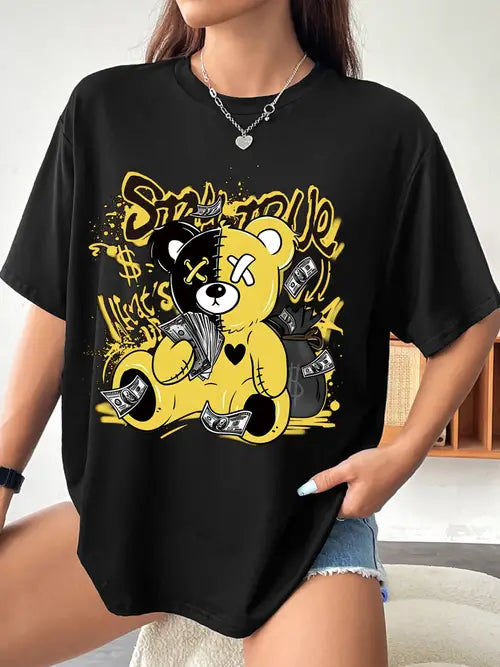 Camiseta Oversized Yellow Bear EF