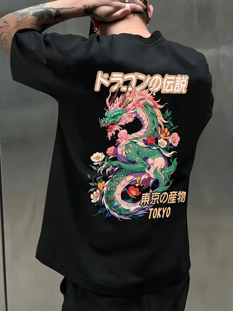 Camiseta Oversized Green Dragon EC