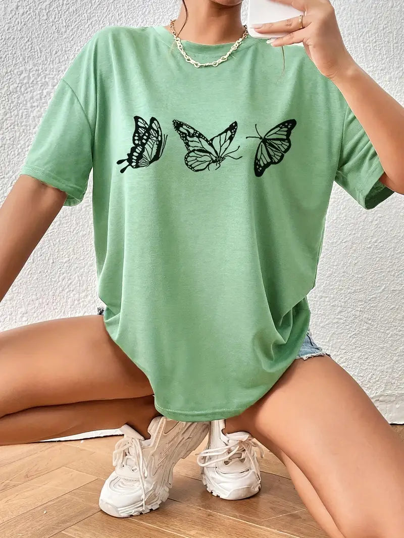 Camiseta Oversized Butterfly 3 EF MEIO