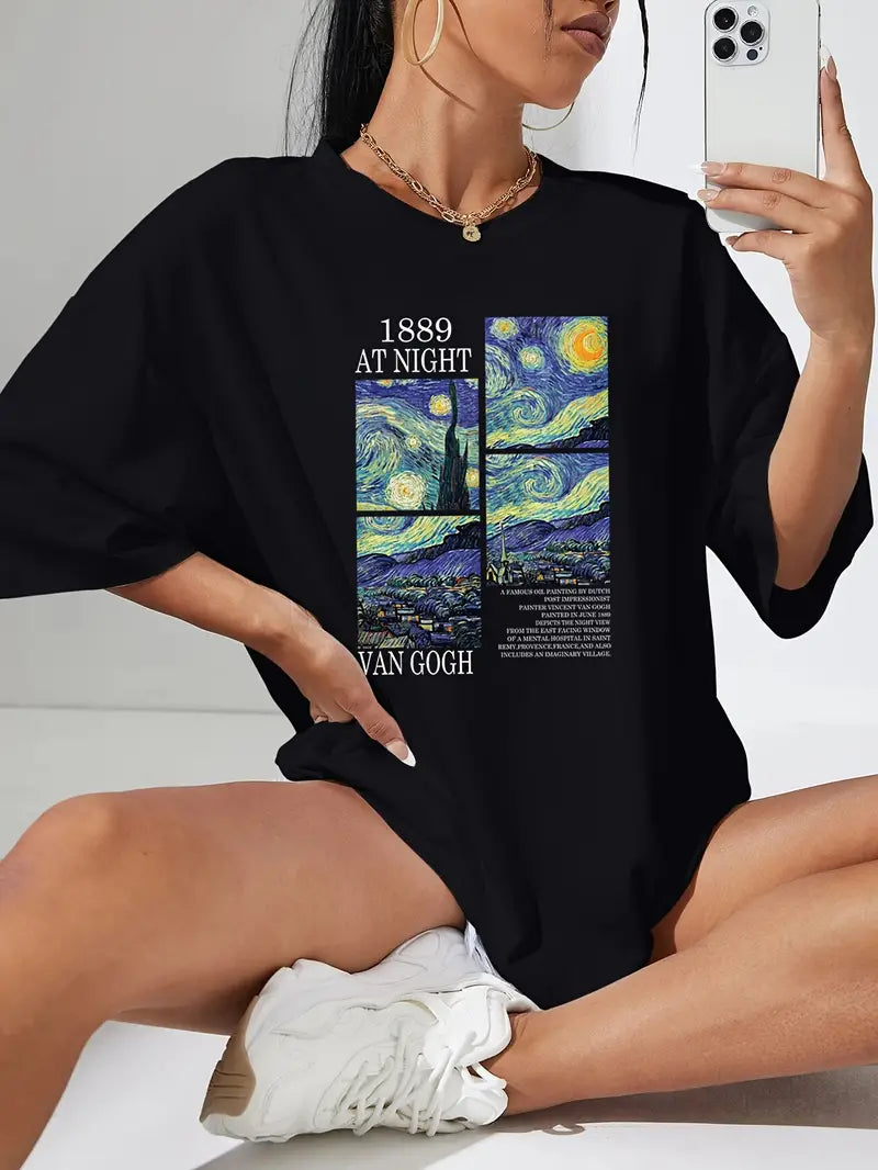 Camiseta Oversized Van Gogh EF Meio