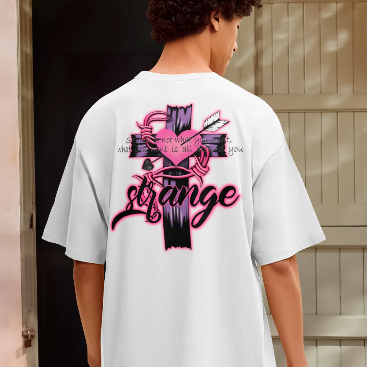 Camiseta Oversized Strange Cruz EC