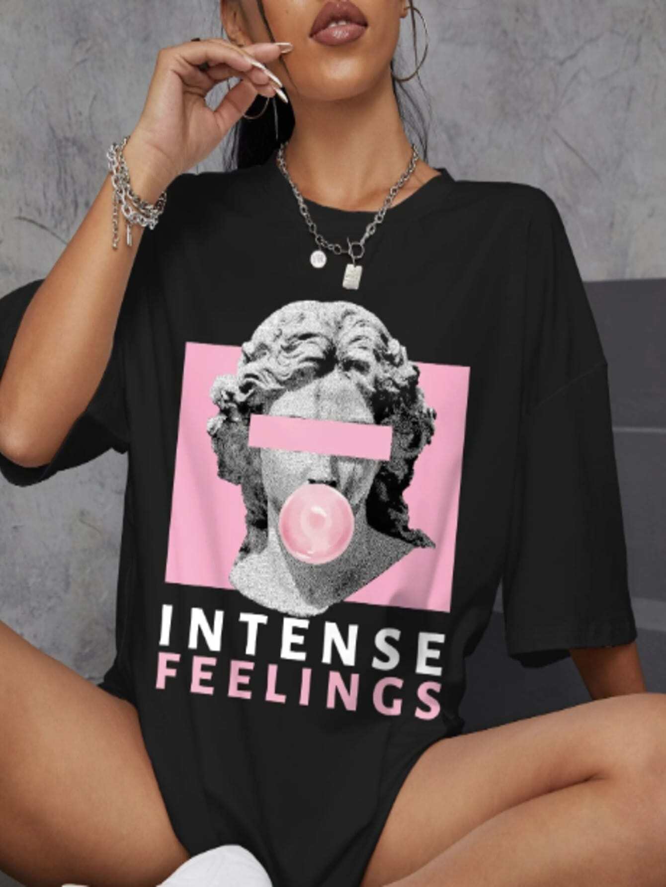 Camiseta Oversized Intense Feelings EF