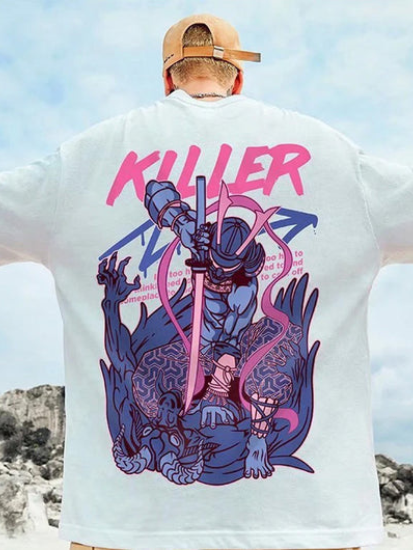 Camiseta Oversized Samurai Killer EC