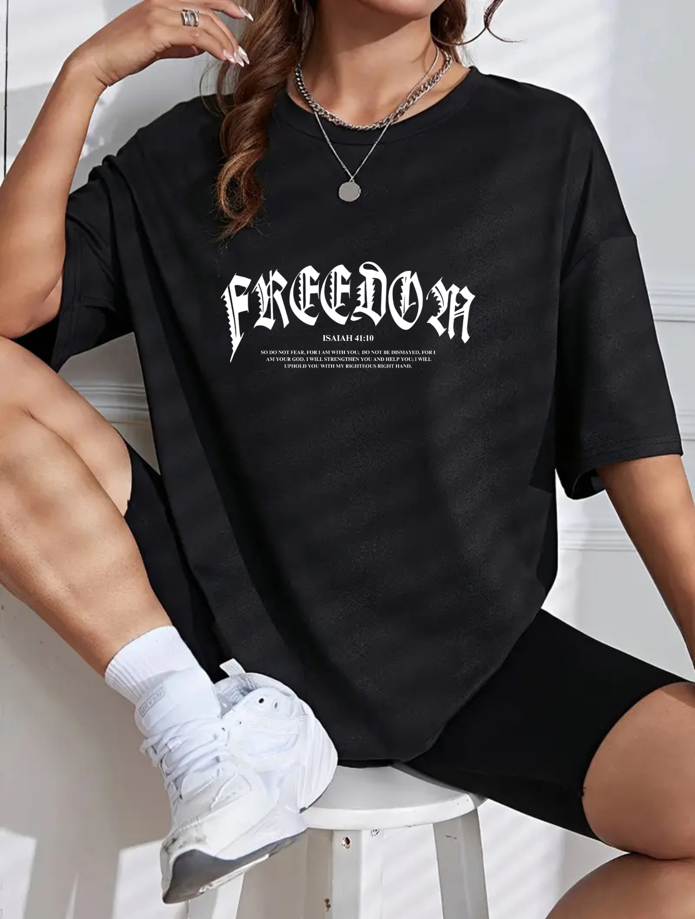 Camiseta Oversized Freedom Angel EFC MEIO