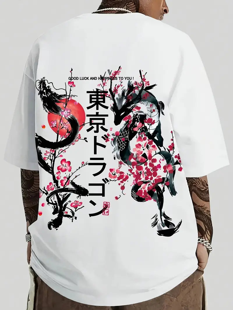 Camiseta Oversized Orient Flower EFC MEIO