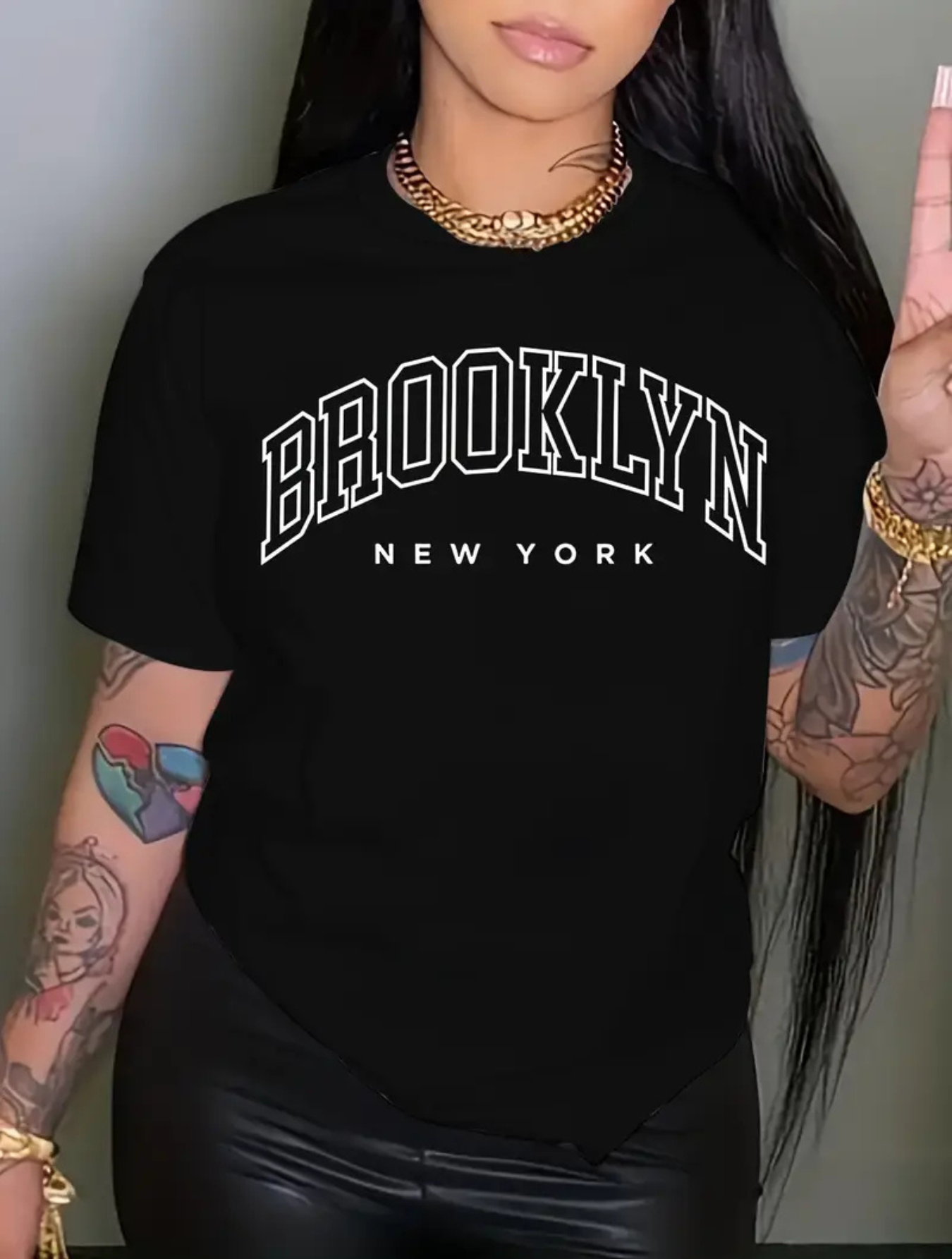 Camiseta Oversized Brooklyn New York EF