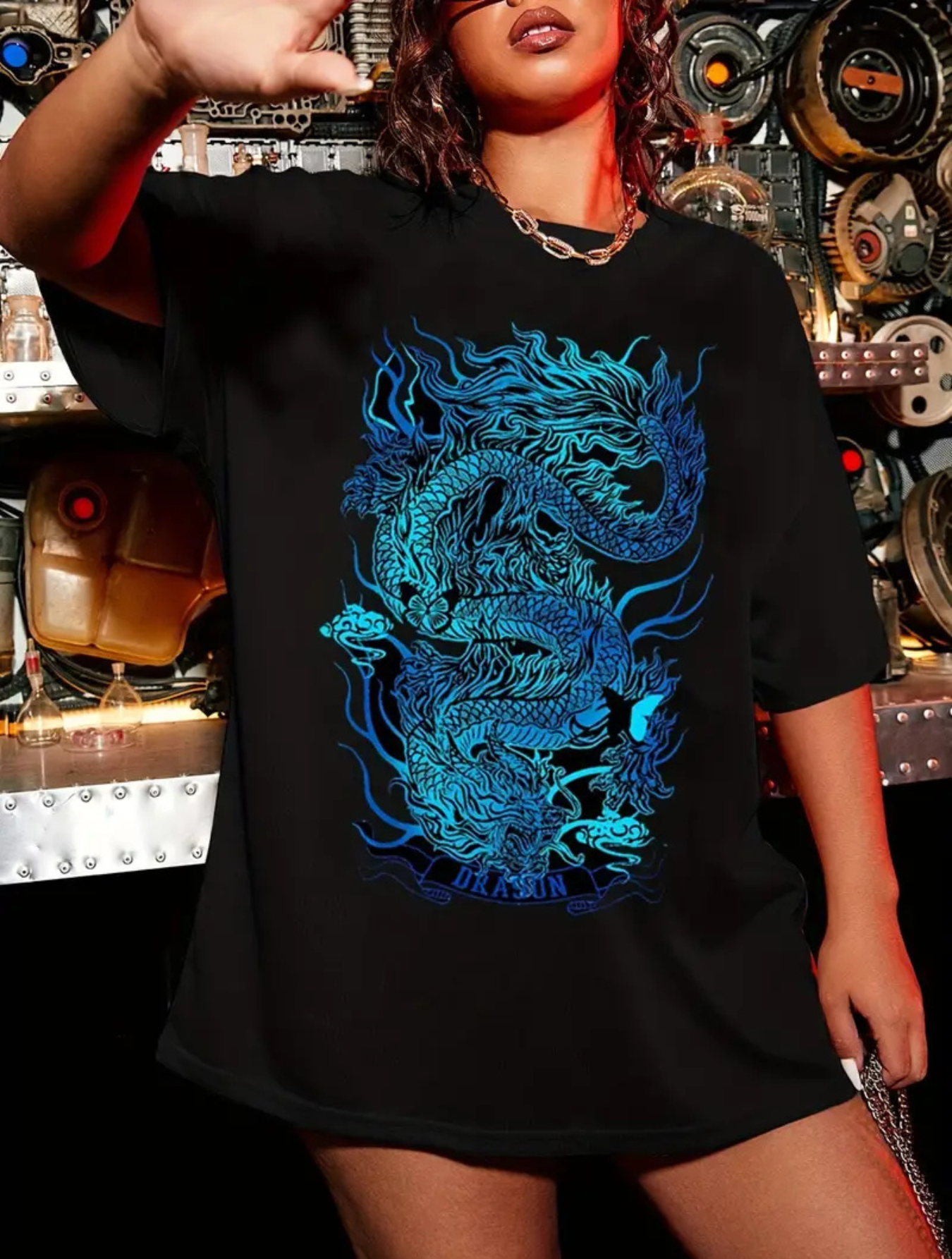 Camiseta Oversized Blue Dragon EF MEIO