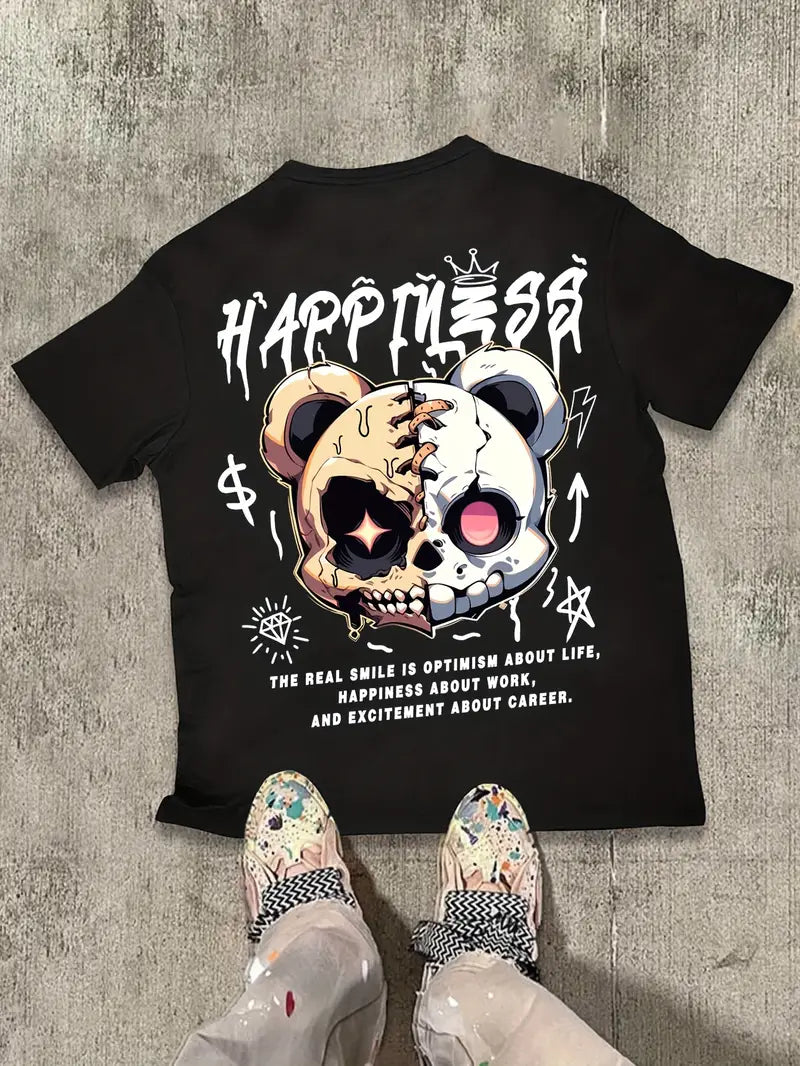 Camiseta Oversized Happiness Bear EC