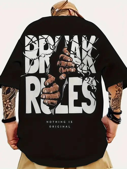 Camiseta Oversized Break Rules EC