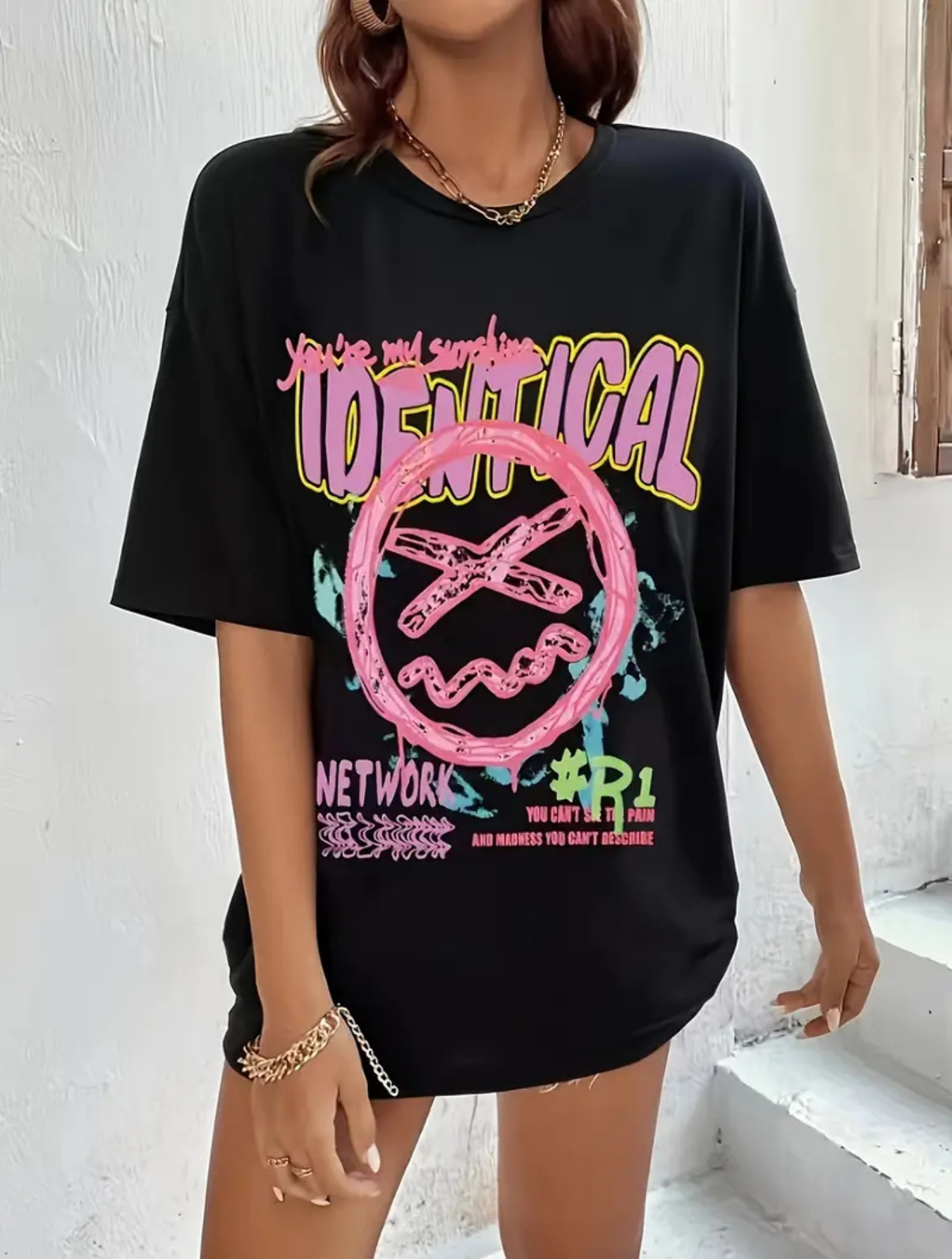 Camiseta Oversized Identical