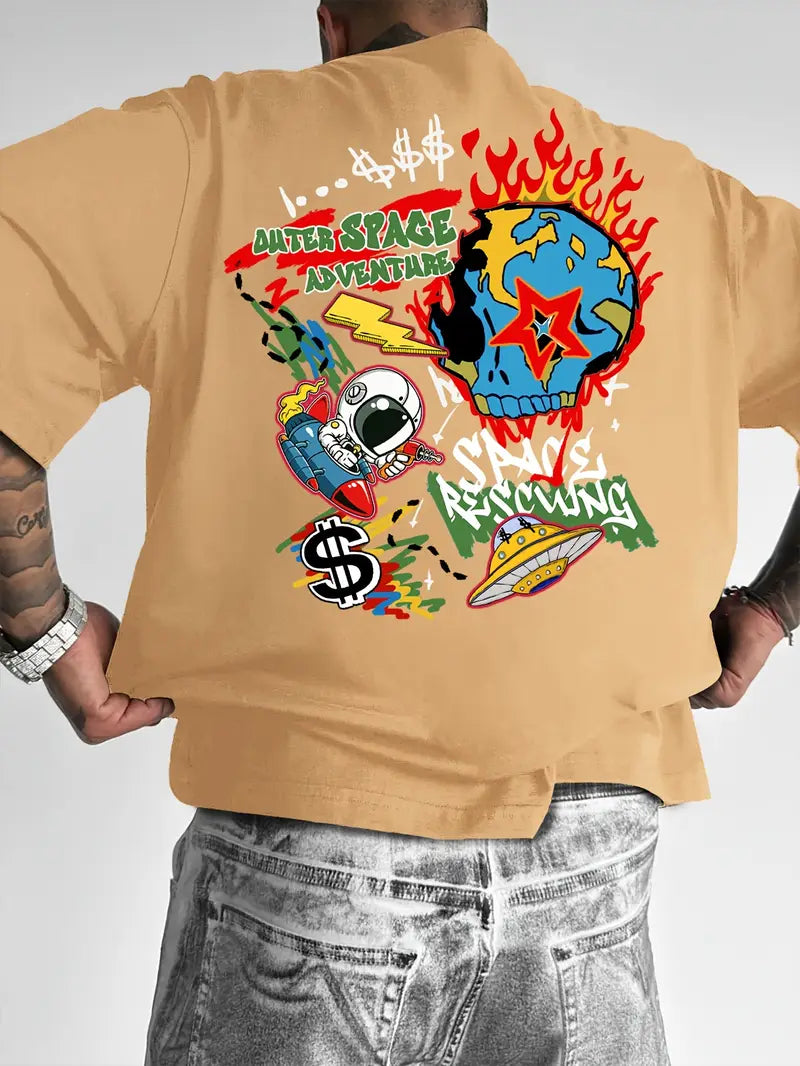 Camiseta Oversized Space Adventure EC