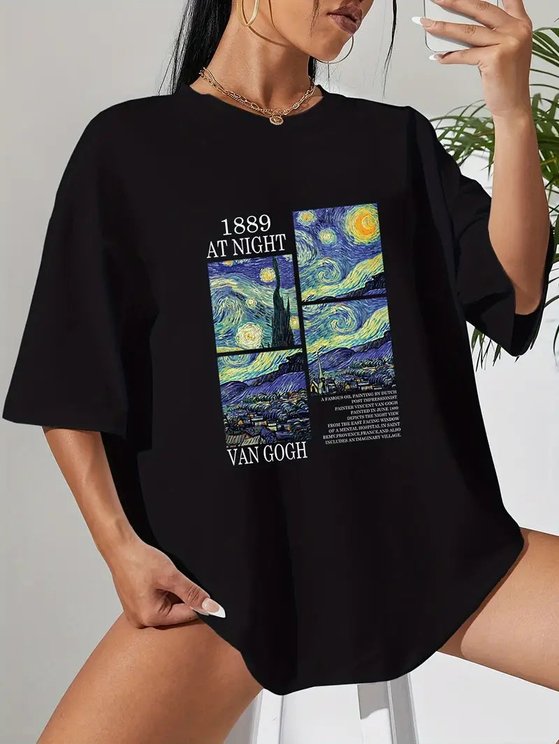 Camiseta Oversized Van Gogh EF Meio