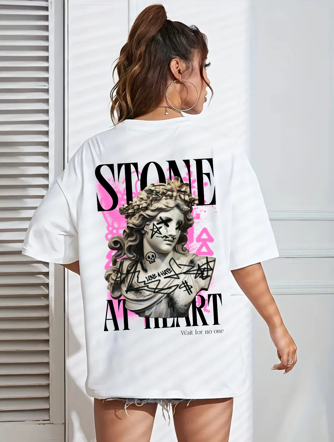 Camiseta Oversized Stone at Heart EC