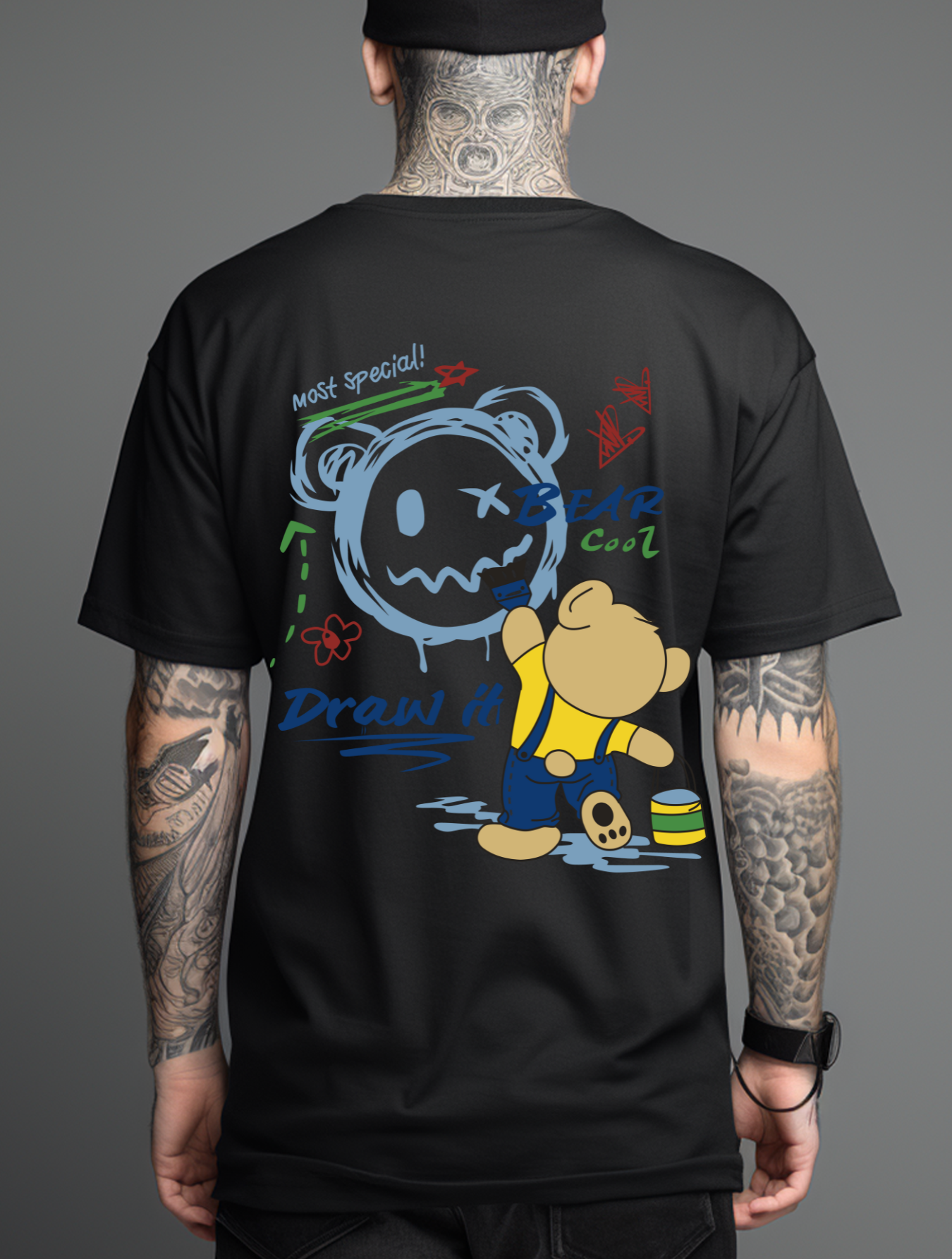 Camiseta Oversized Draw Bear EFC CLASSIC