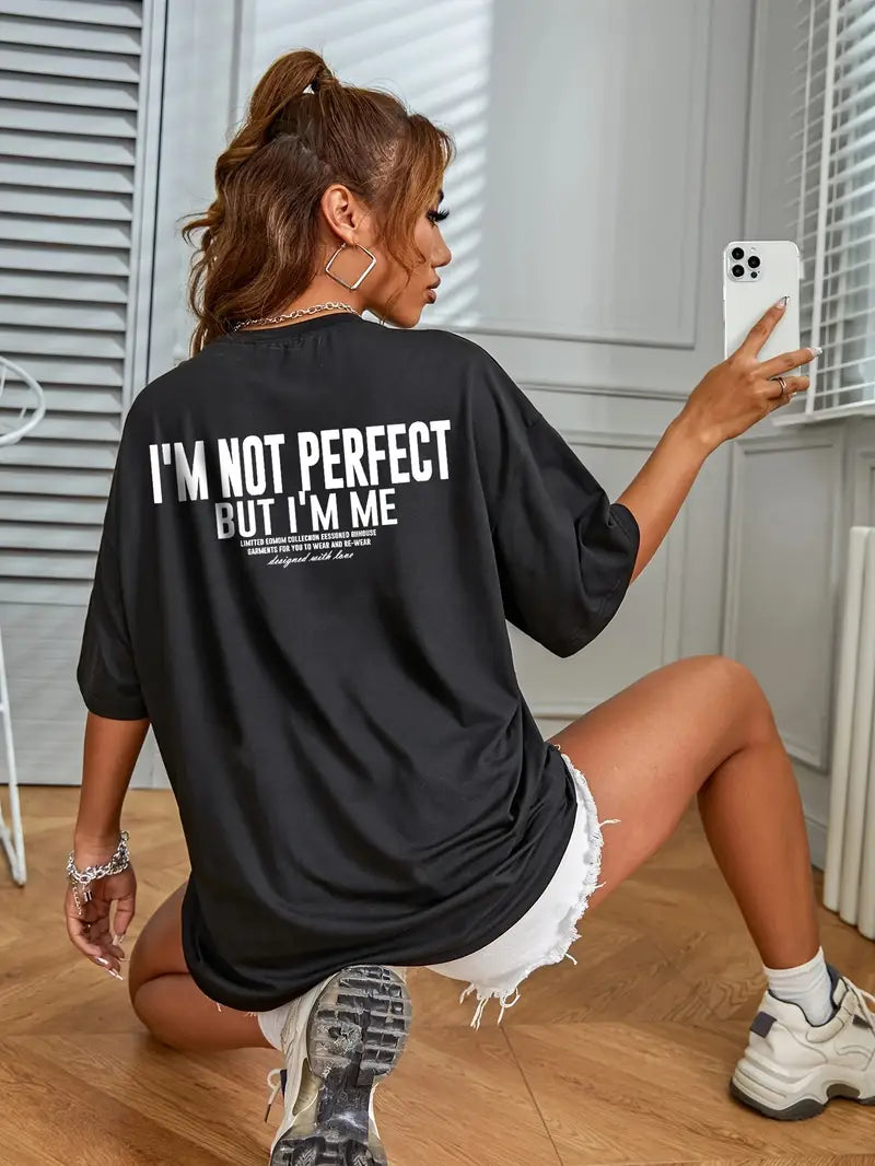 Camiseta Oversized I'm not perfect EFC CLASSIC