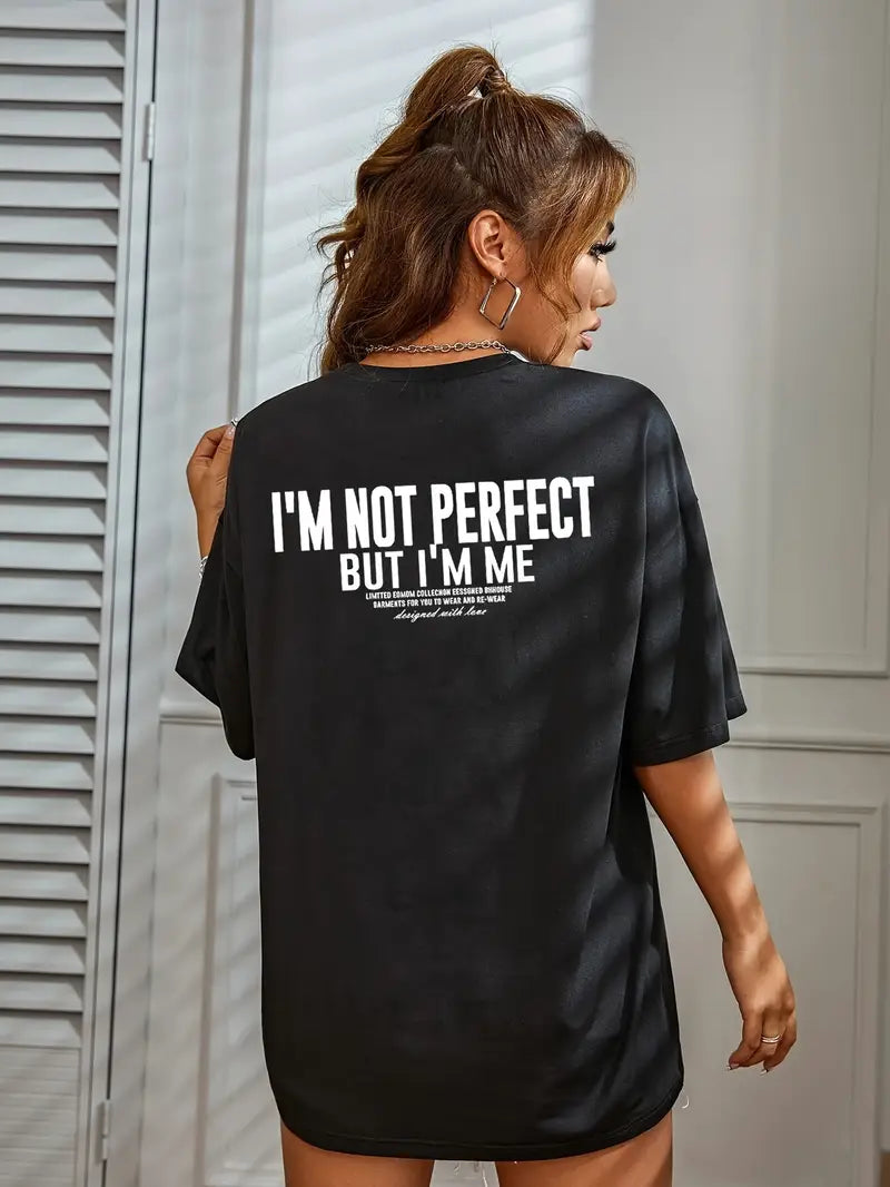 Camiseta Oversized I'm not perfect EFC CLASSIC