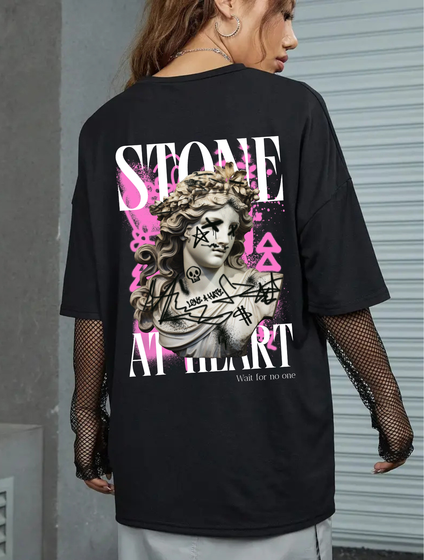 Camiseta Oversized Stone at Heart EC