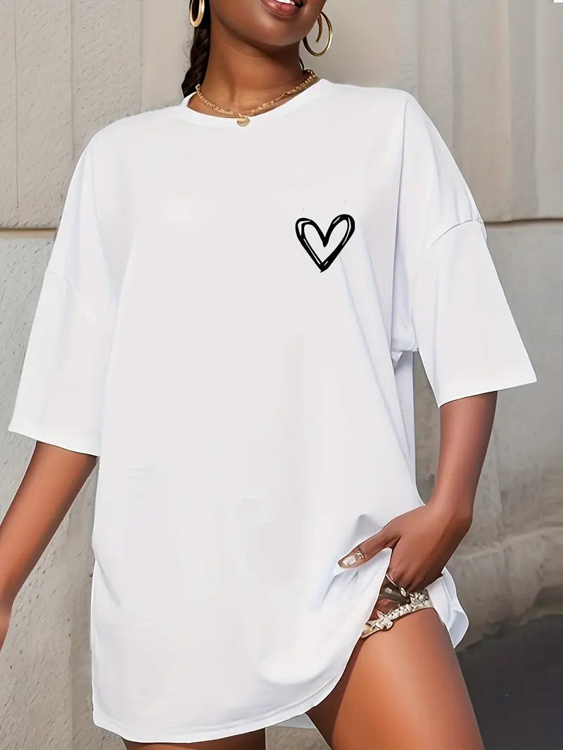 Camiseta Oversized Simple Heart EFC CLASSIC