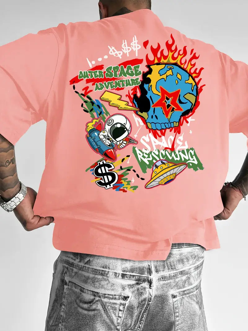 Camiseta Oversized Space Adventure EC