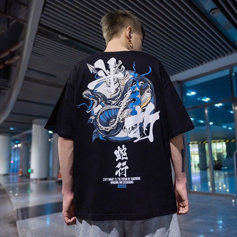 Camiseta Oversized Japan Gigant Snake EC