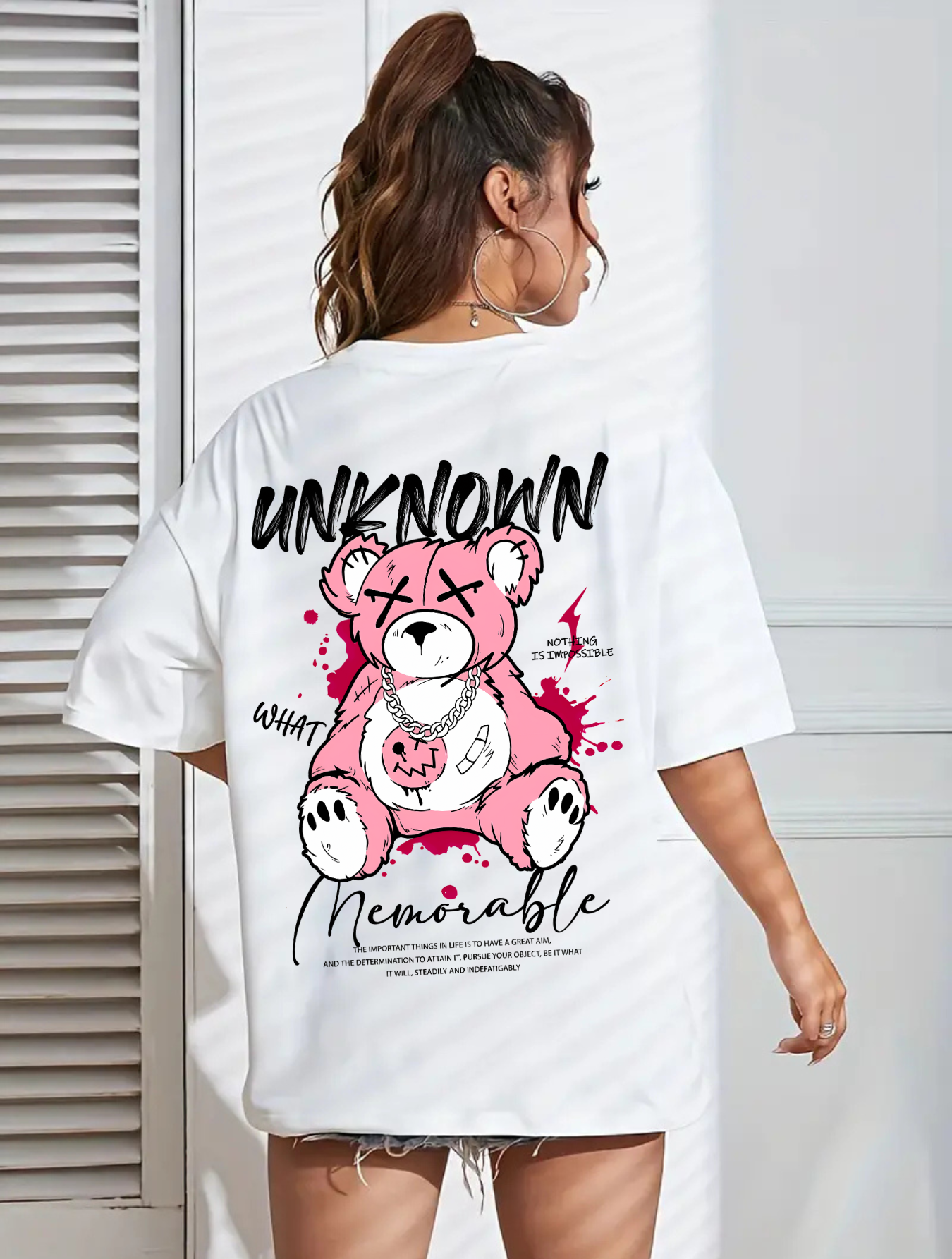 Camiseta Oversized Unknow Bear EFC CLASSIC