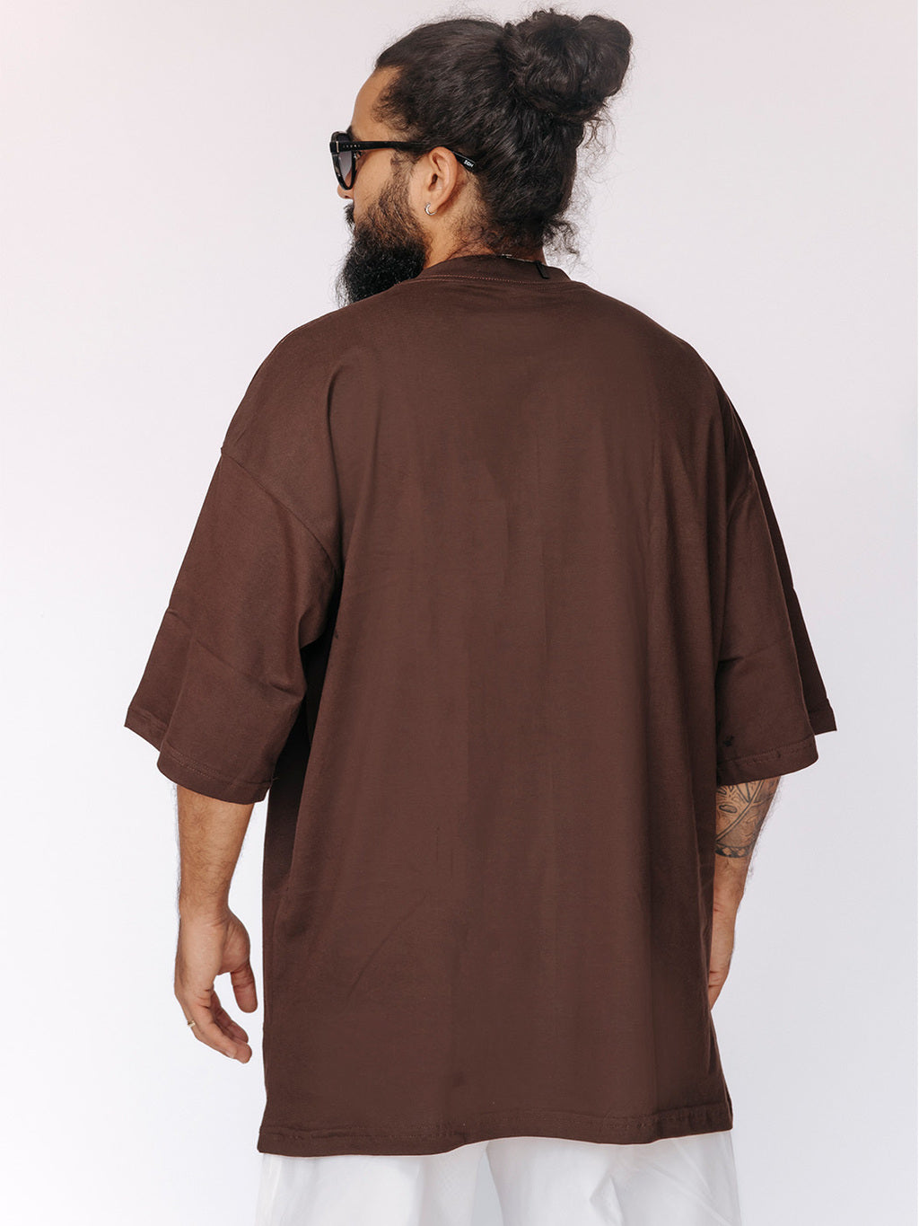 Camiseta Oversized Unissex Lisa Marrom