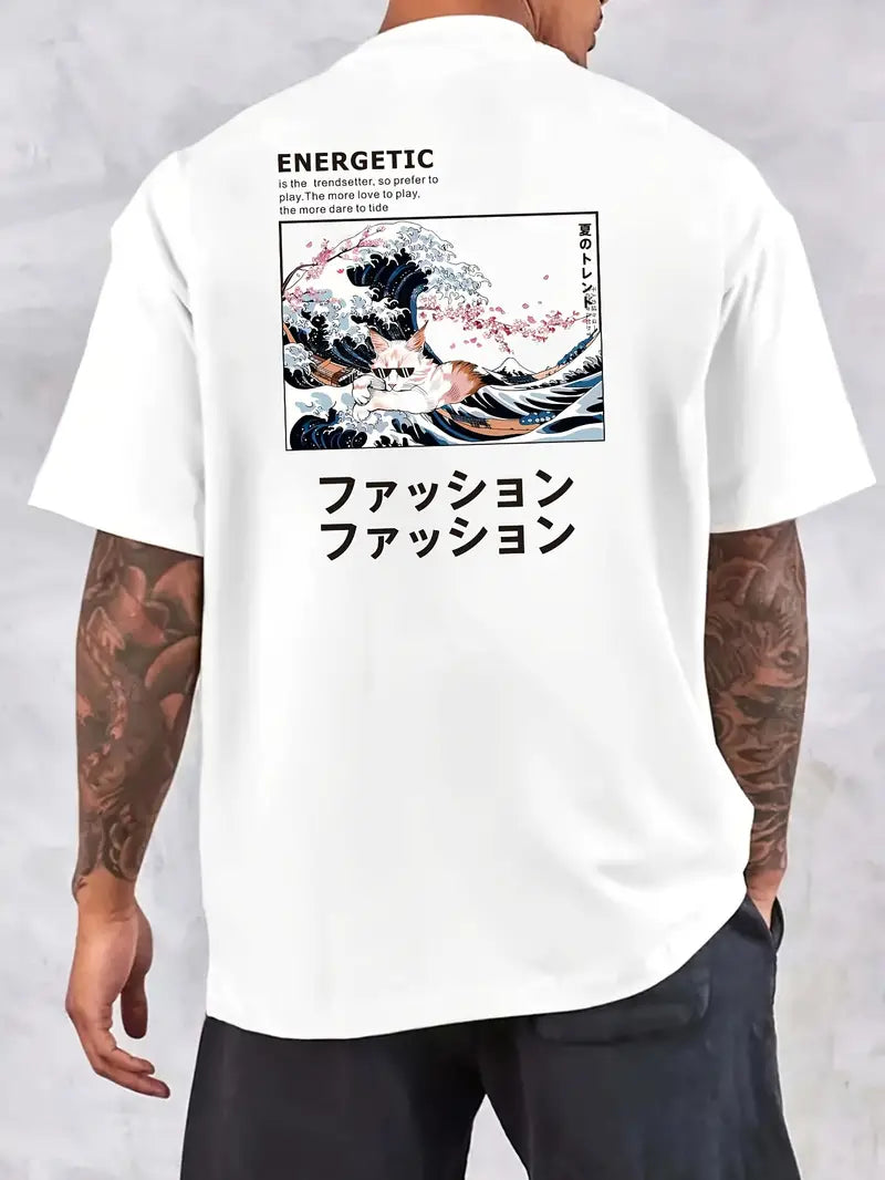 Camiseta Oversized Energic Cat EC