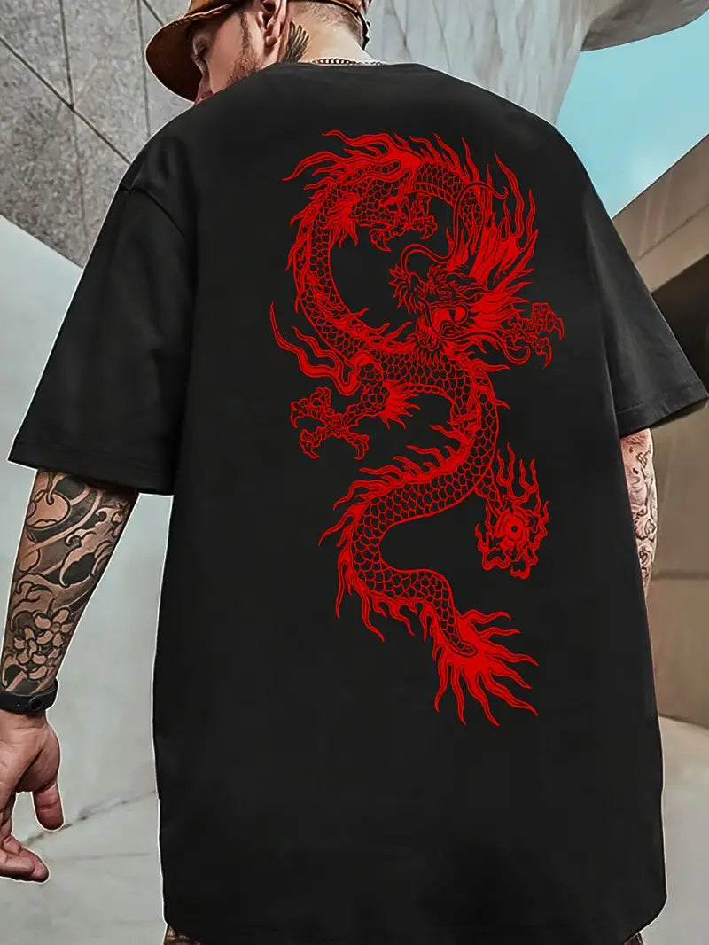 Camiseta Oversized Red Dragon EC