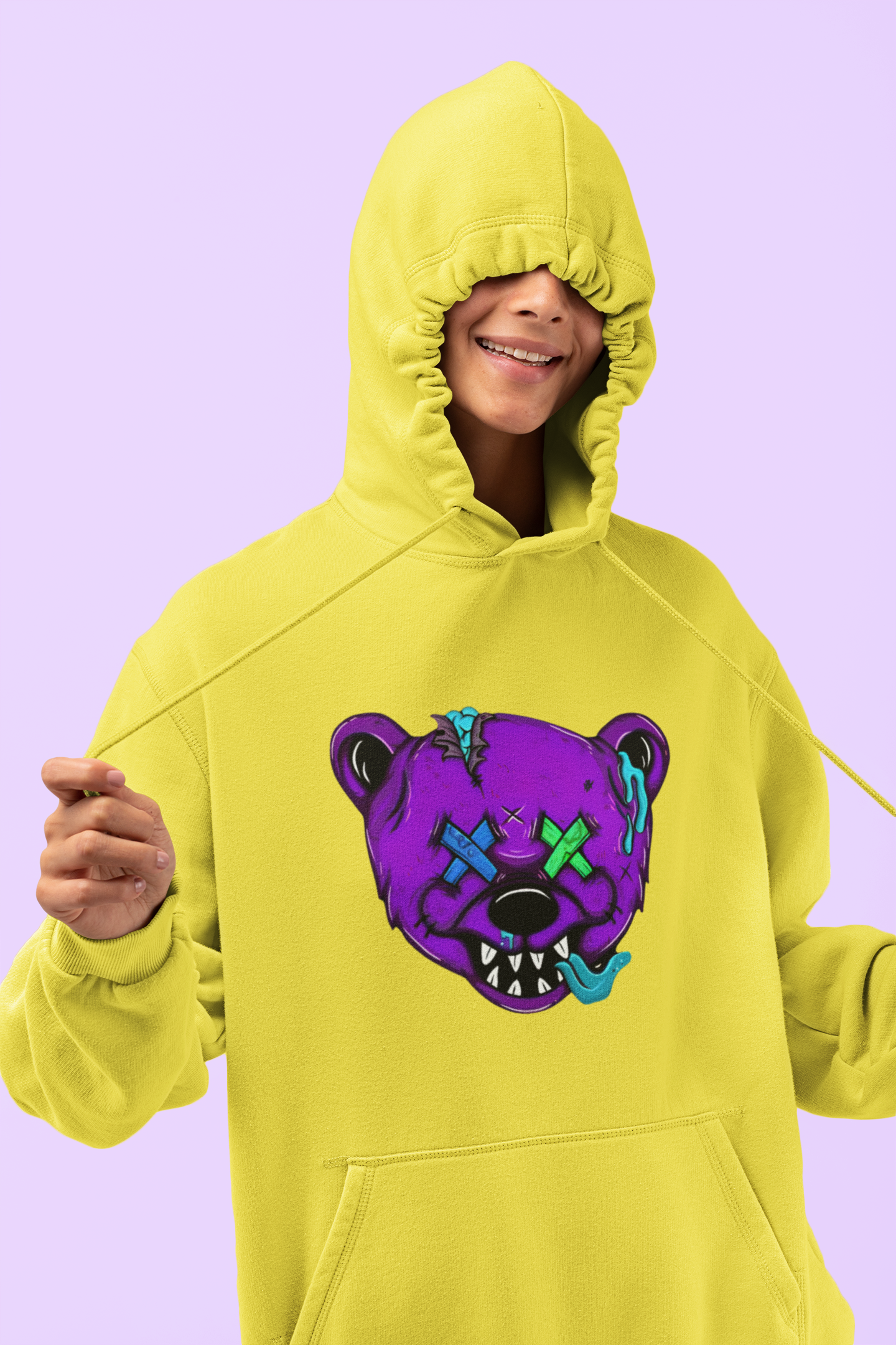 Blusa Moletom Urso Roxo EF