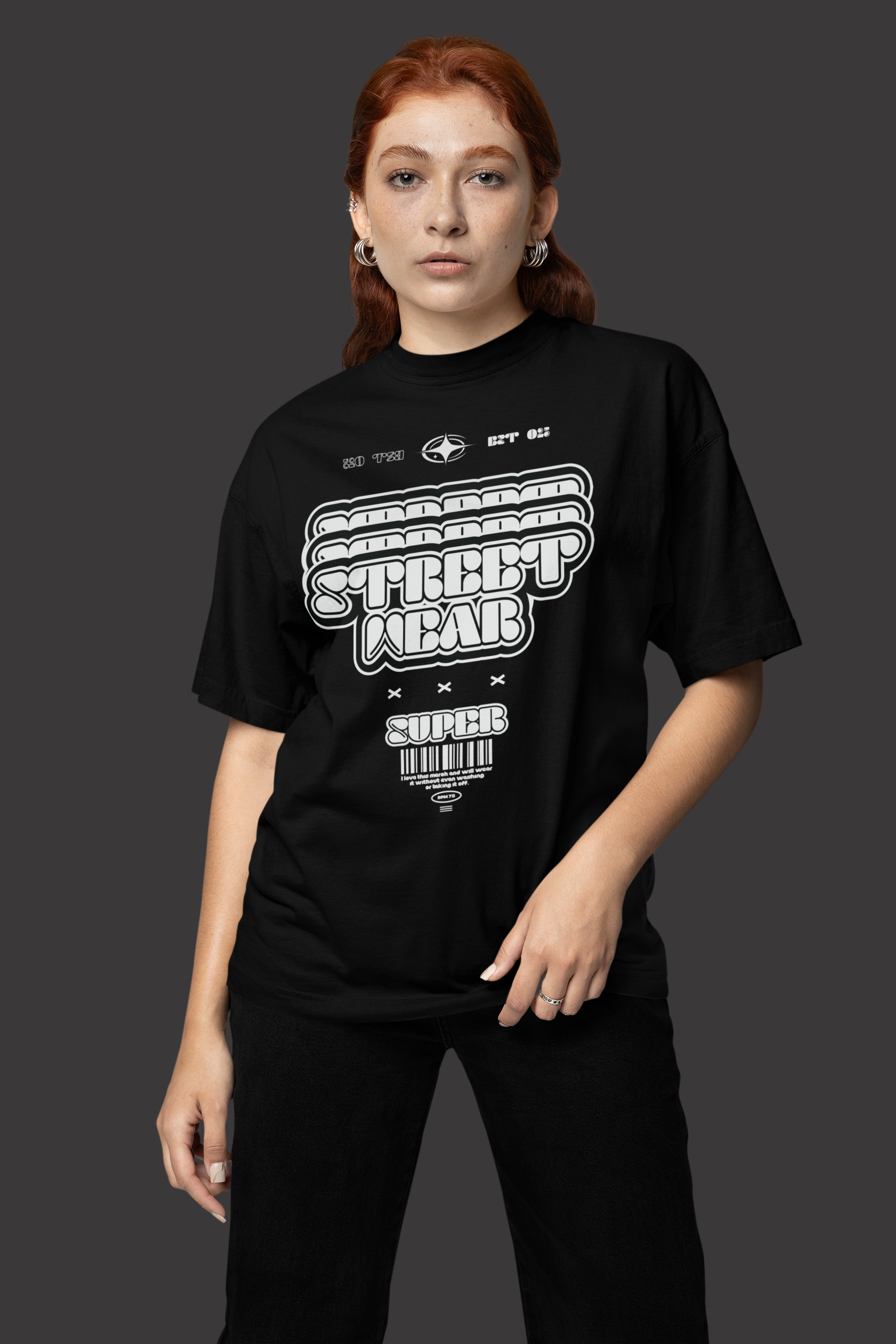 Camiseta Oversized STREETWEAR Super EF