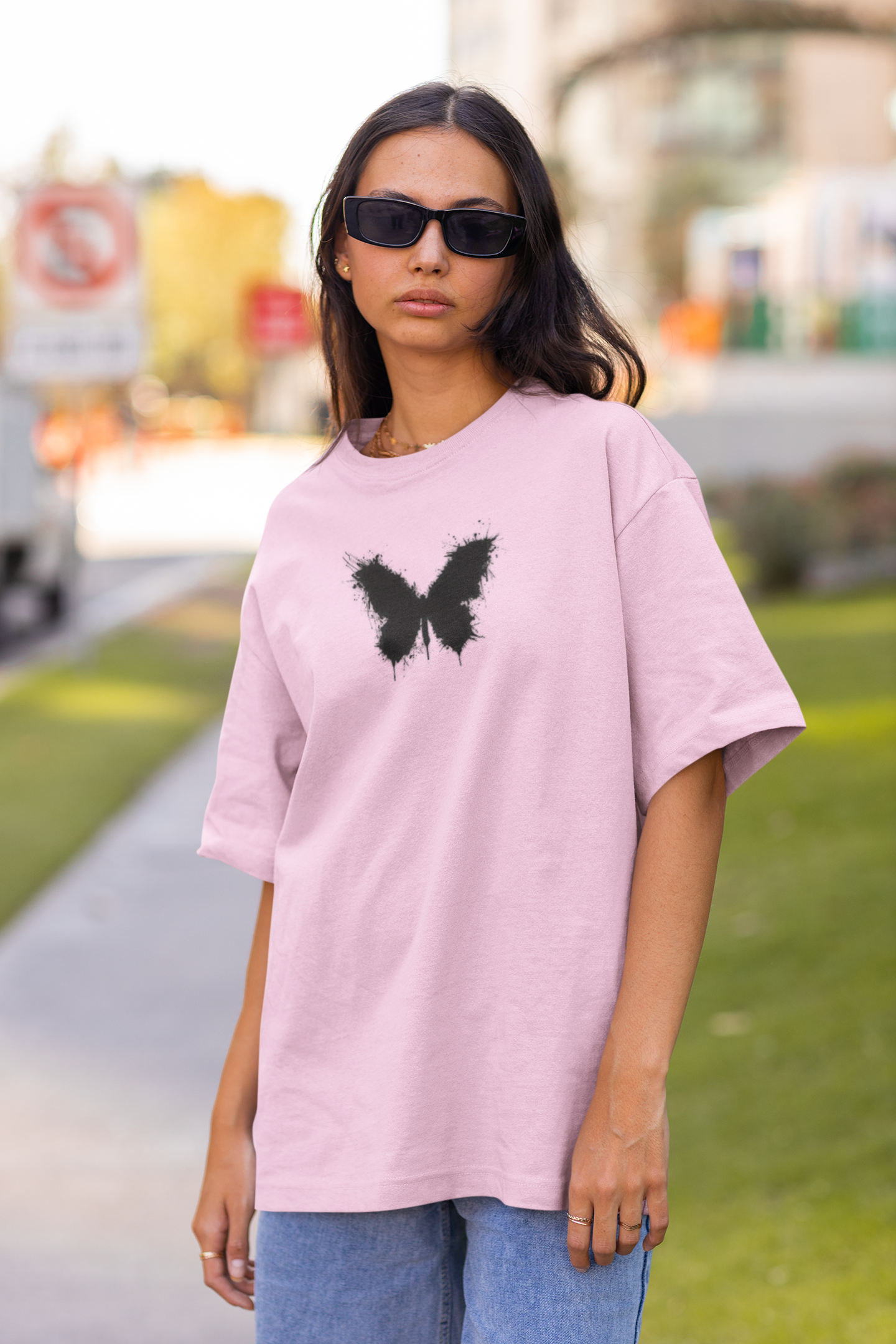 Camiseta Oversized Butterfly Chaos EFC MEIO